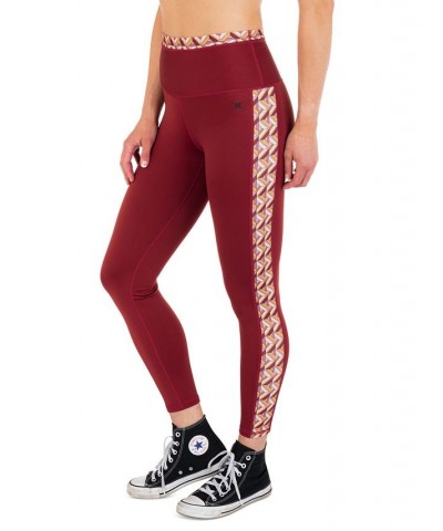 Juniors' City Block Colorblocked High-Rise Leggings Chili $38.72 Pants