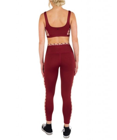 Juniors' City Block Colorblocked High-Rise Leggings Chili $38.72 Pants