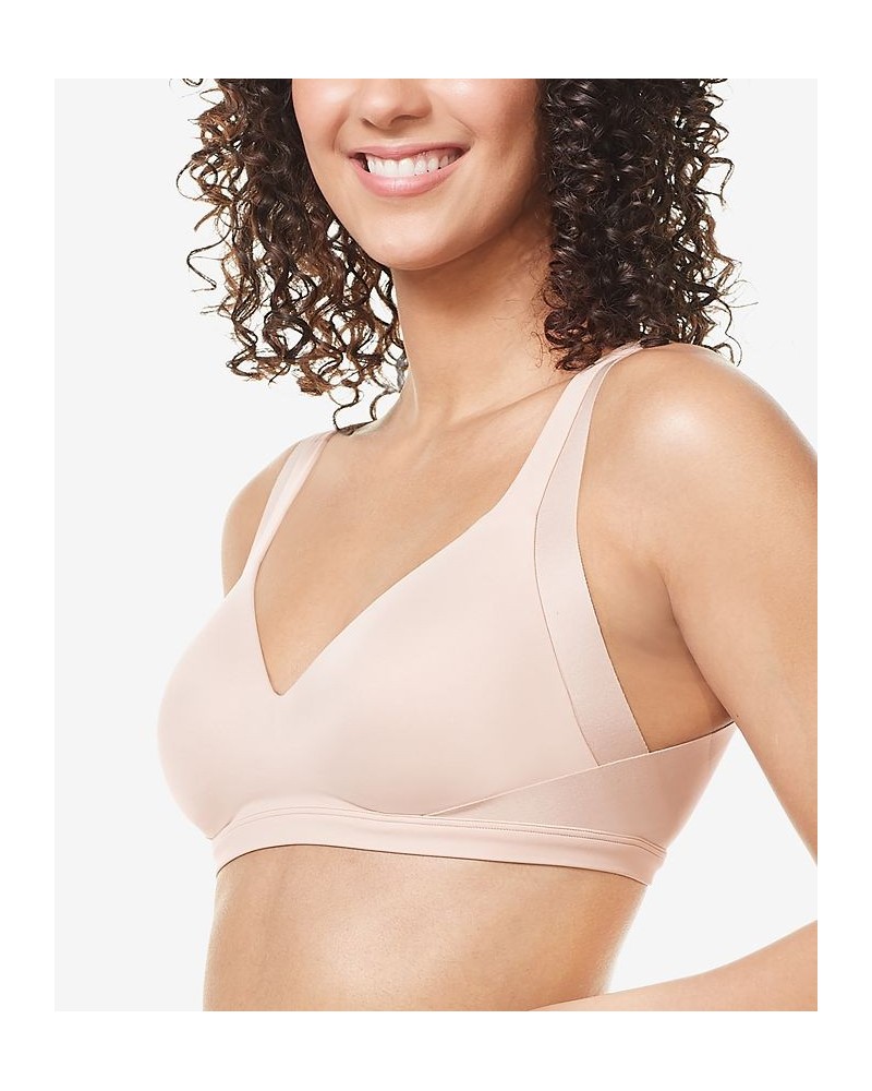 Warners No Side Effects Underarm and Back-Smoothing Comfort Wireless Lightly Lined T-Shirt Bra RA2231A Rosewater $15.67 Bras