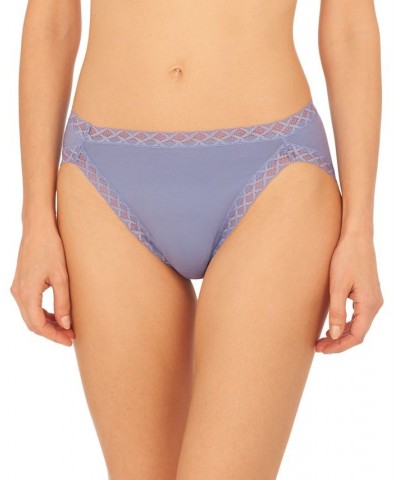 Bliss Lace-Trim Cotton French-Cut Brief Underwear 152058 Bluebell $9.90 Underwears