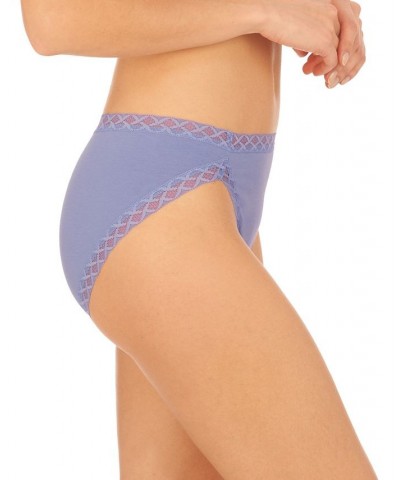 Bliss Lace-Trim Cotton French-Cut Brief Underwear 152058 Bluebell $9.90 Underwears