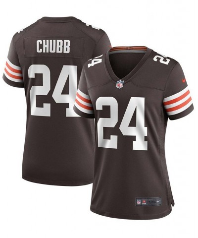 Women's Nick Chubb Brown Cleveland Browns Game Jersey Brown $49.00 Jersey