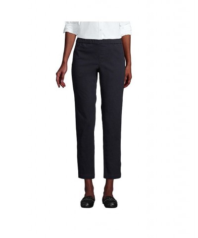 Women's Tall Mid Rise Pull On Knockabout Chino Crop Pants Black $39.75 Pants