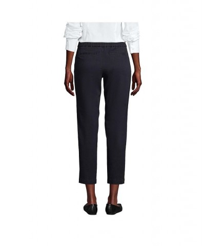 Women's Tall Mid Rise Pull On Knockabout Chino Crop Pants Black $39.75 Pants