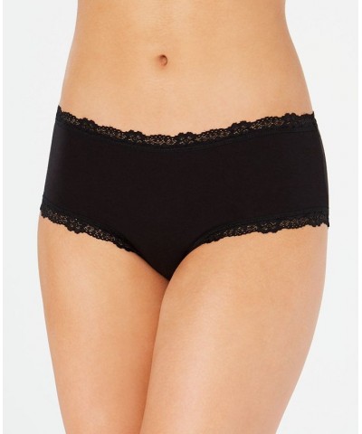 Women’s Lace Trim Hipster Underwear Classic Black $14.24 Panty